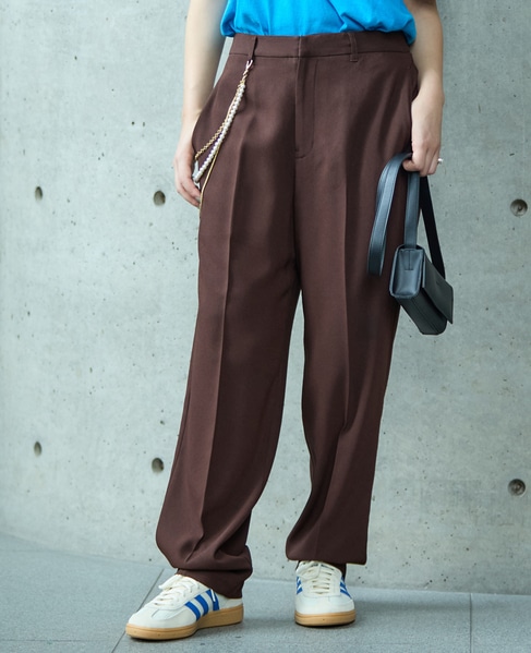 《2WAYストレッチ・紫外線防止・接触冷感》トラックパンツ 詳細画像 ブラウン 6