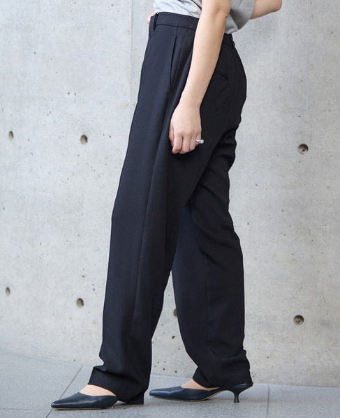 《2WAYストレッチ・紫外線防止・接触冷感》トラックパンツ 詳細画像 ブラック 4