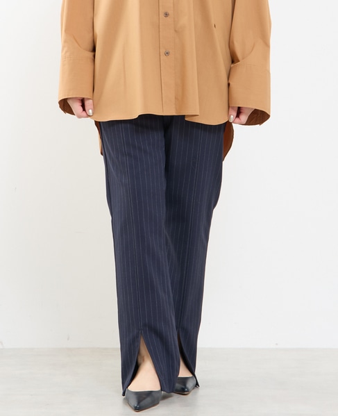 【A＿/エース】スリットパンツ 詳細画像 ネイビー 1