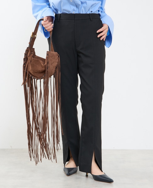 【A＿/エース】スリットパンツ 詳細画像 ブラック 1