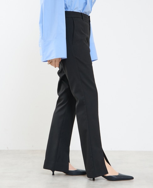 【A＿/エース】スリットパンツ 詳細画像 ブラック 4