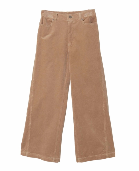 斜め切り替えフレアーパンツ 詳細画像 グレイッシュベージュ 8