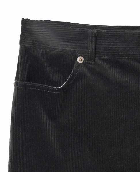 斜め切り替えフレアーパンツ 詳細画像 ブラック 7