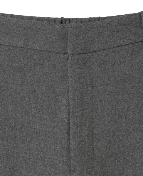 後ろゴム裏起毛ストレッチセミフレアーパンツ 詳細画像 グレー 11