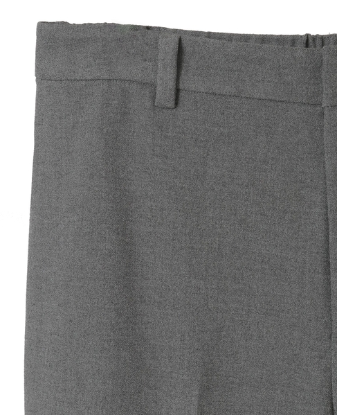 後ろゴム裏起毛ストレッチセミフレアーパンツ 詳細画像 グレー 13