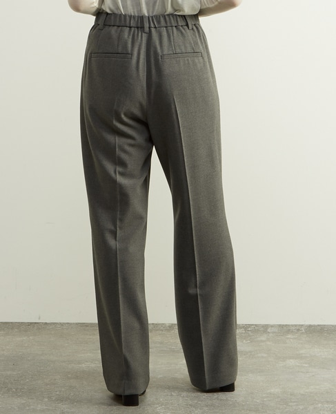 後ろゴム裏起毛ストレッチセミフレアーパンツ 詳細画像 グレー 5