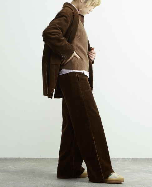 【A_/エース】コーデュロイパンツ 詳細画像 ブラウン 8