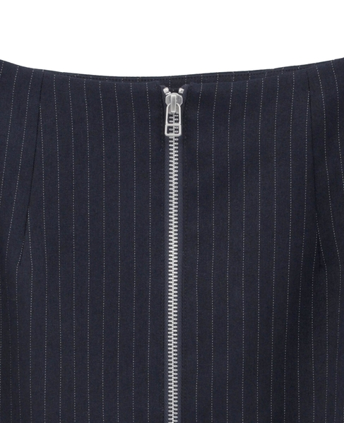フロントジップミディ丈スカート 詳細画像 ネイビー 10