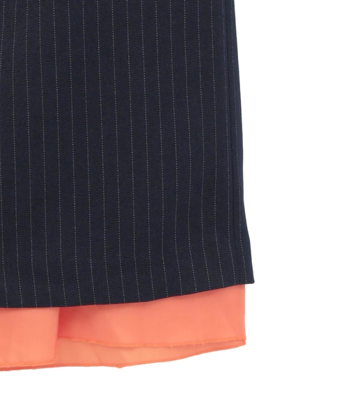 フロントジップミディ丈スカート 詳細画像 ネイビー 12