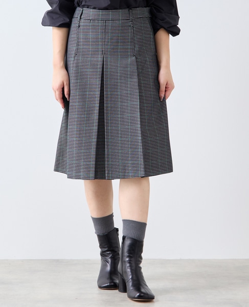 ボックスプリーツスカート 詳細画像 ブラック系その他 1