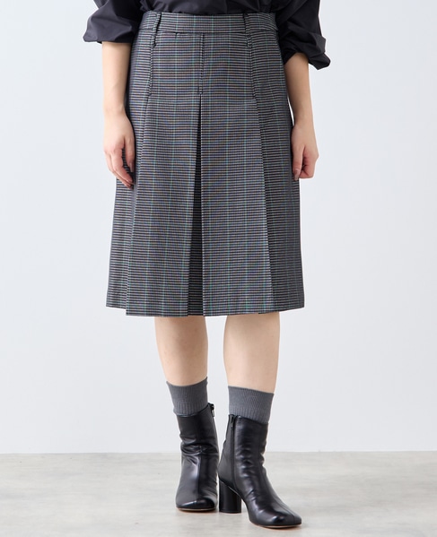 ボックスプリーツスカート 詳細画像 ブラック系その他 2