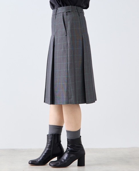 ボックスプリーツスカート 詳細画像 ブラック系その他 5