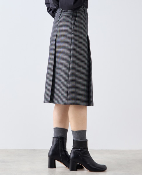 ボックスプリーツスカート 詳細画像 ブラック系その他 6