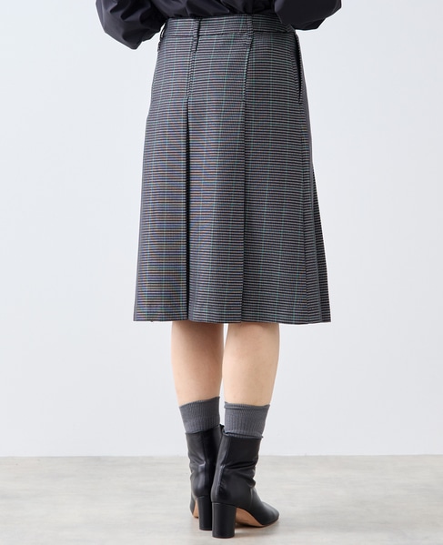 ボックスプリーツスカート 詳細画像 ブラック系その他 7