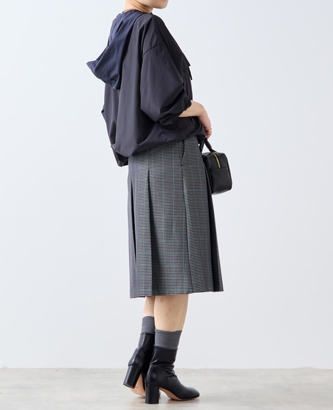 ボックスプリーツスカート 詳細画像 ブラック系その他 9