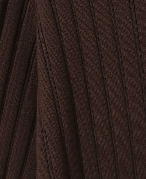 ウール混ランダムリブワンピース 詳細画像 ブラウン 11