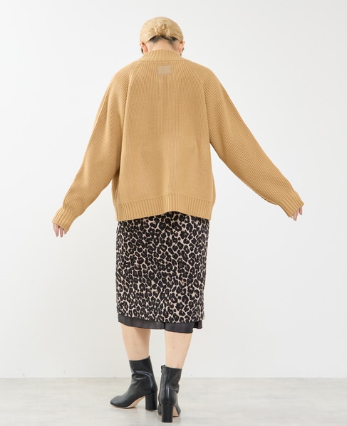 バルキージップ付ニット 詳細画像 ベージュ 10