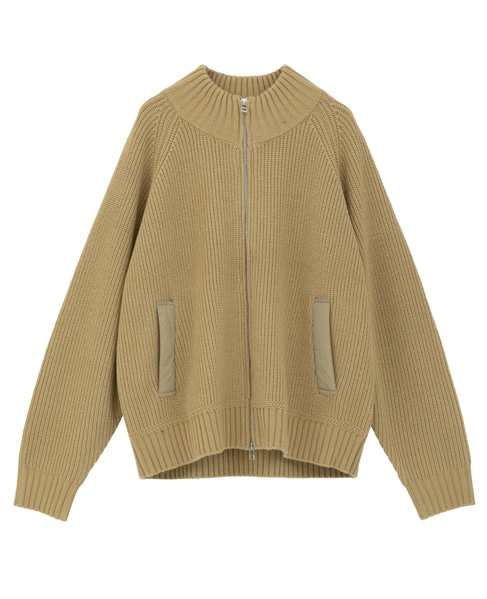 バルキージップ付ニット 詳細画像 ベージュ 11
