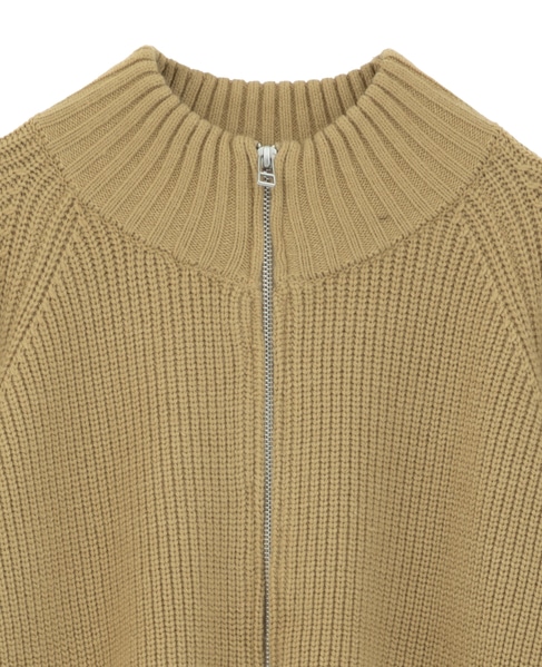バルキージップ付ニット 詳細画像 ベージュ 13
