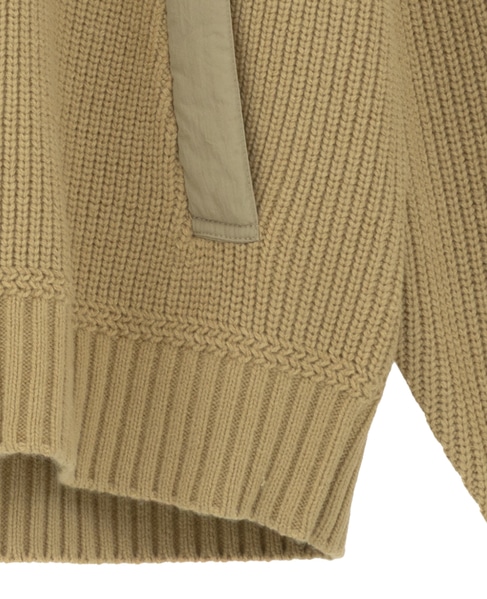 バルキージップ付ニット 詳細画像 ベージュ 15