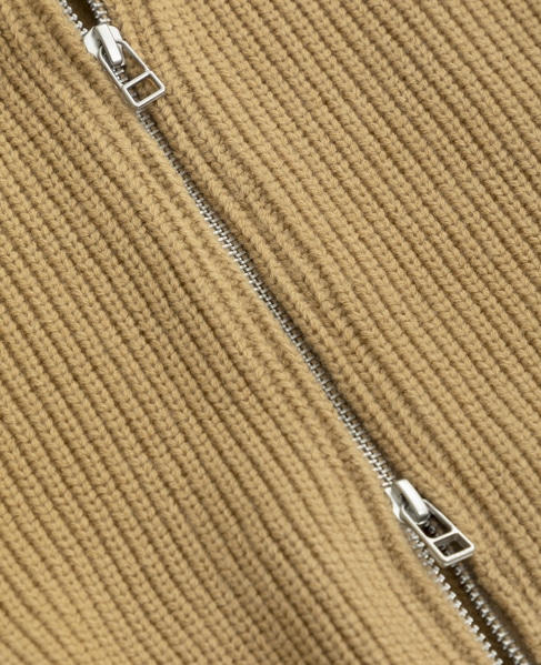 バルキージップ付ニット 詳細画像 ベージュ 16