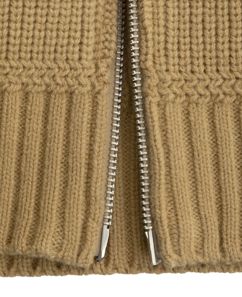 バルキージップ付ニット 詳細画像 ベージュ 17