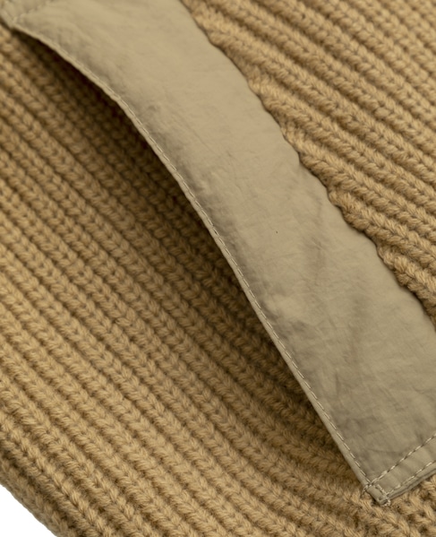 バルキージップ付ニット 詳細画像 ベージュ 18