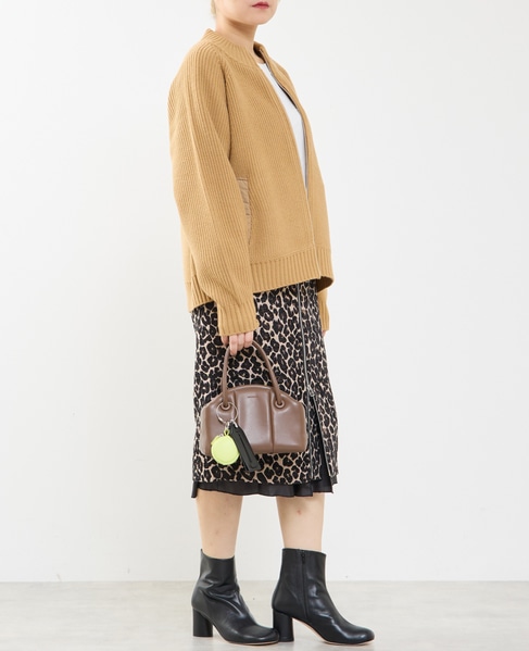 バルキージップ付ニット 詳細画像 ベージュ 6