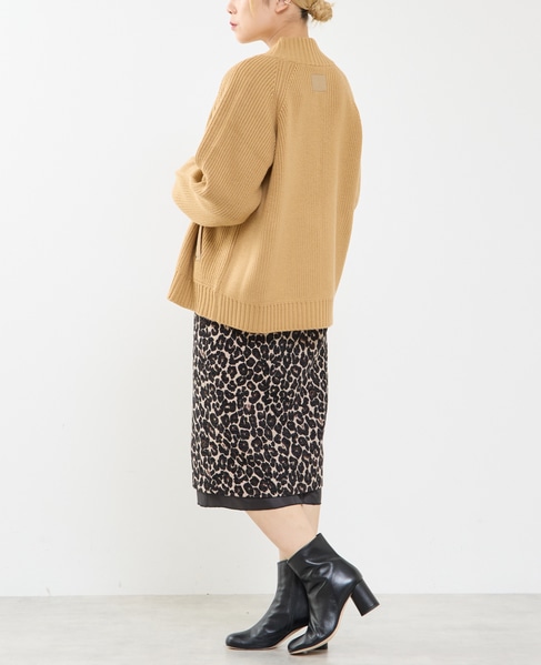 バルキージップ付ニット 詳細画像 ベージュ 8