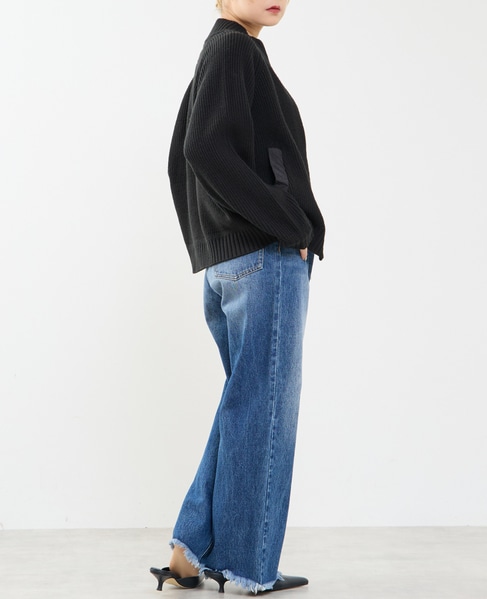 バルキージップ付ニット 詳細画像 ブラック 10