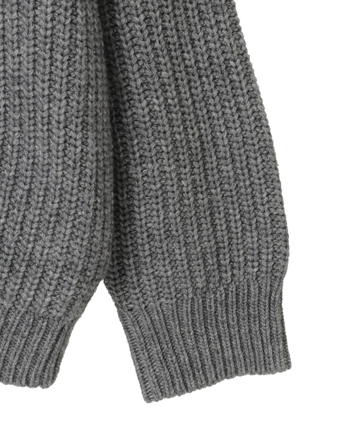 フード付きニットカーディガン 詳細画像 トップグレー 13