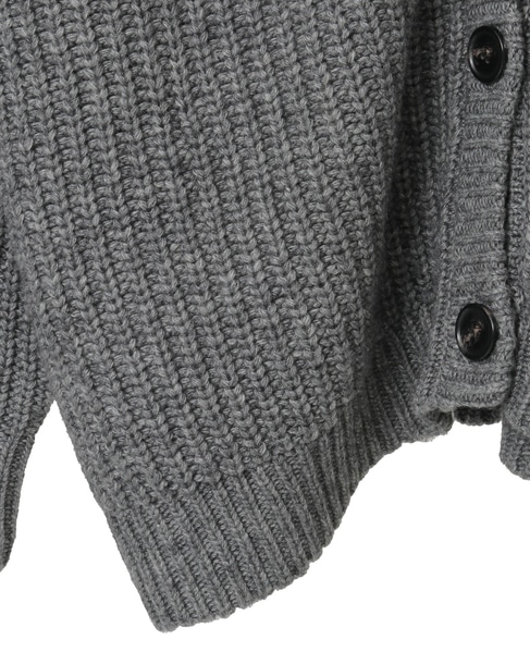 フード付きニットカーディガン 詳細画像 トップグレー 14