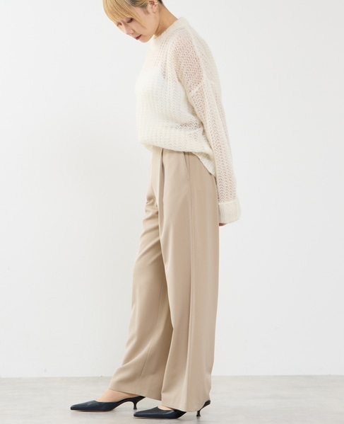 ローゲージシアーモヘヤ混ニットプルオーバー 詳細画像 オフホワイト 5