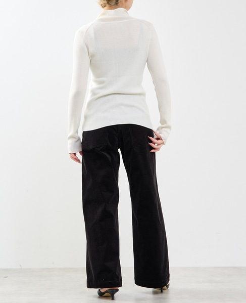 釦開きタートルニット 詳細画像 オフホワイト 7