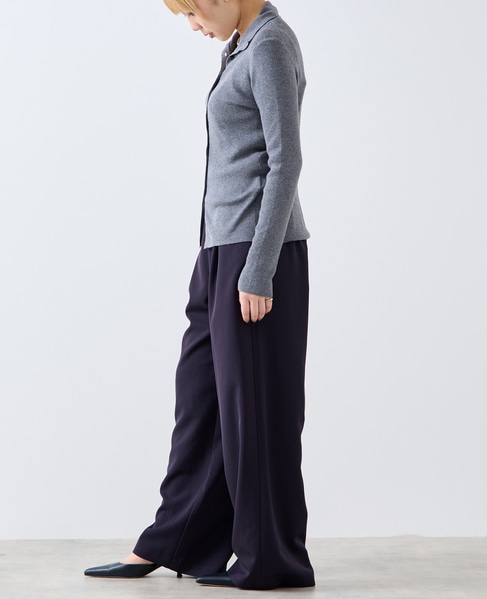 釦開きタートルニット 詳細画像 トップグレー 7