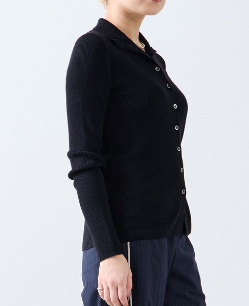 釦開きタートルニット 詳細画像 ブラック 2