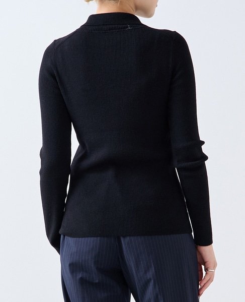 釦開きタートルニット 詳細画像 ブラック 3