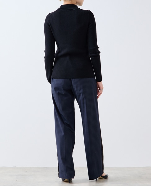 釦開きタートルニット 詳細画像 ブラック 6