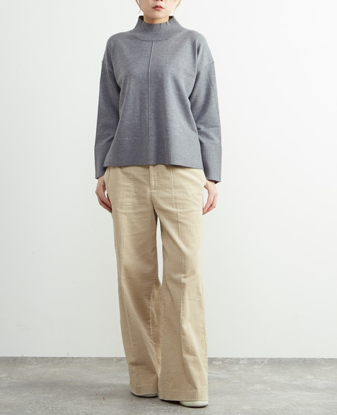 ライン入りニット 詳細画像 トップグレー 4