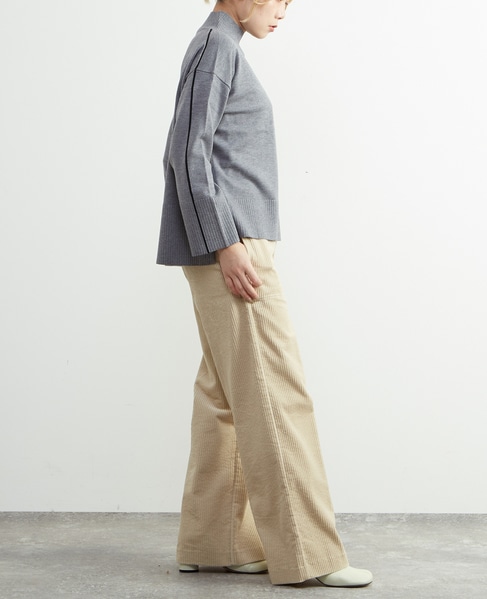 ライン入りニット 詳細画像 トップグレー 6