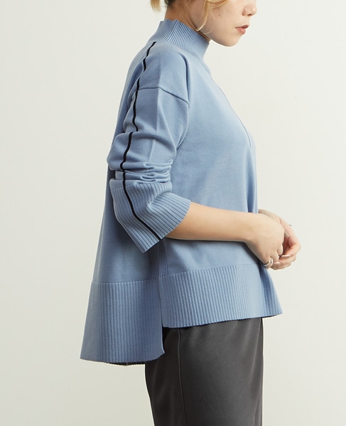 ライン入りニット 詳細画像 ブルーグレー 2