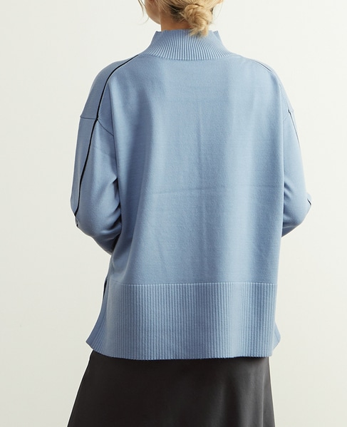 ライン入りニット 詳細画像 ブルーグレー 3
