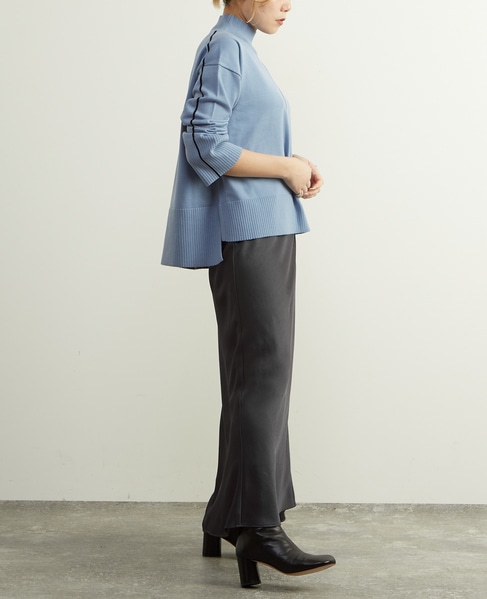 ライン入りニット 詳細画像 ブルーグレー 7