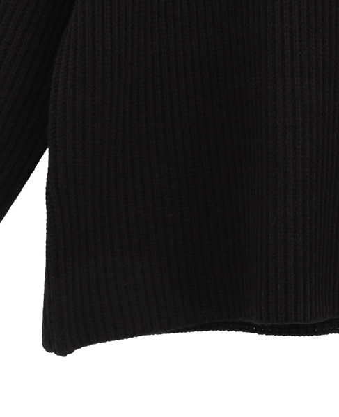 フリンジ付きニット 詳細画像 ブラック 15