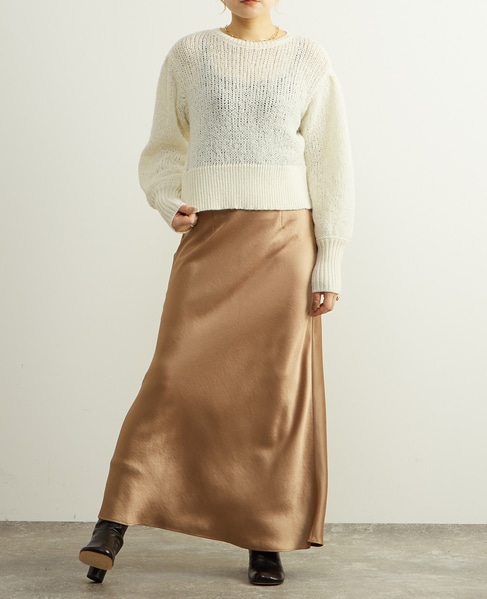 リボンヤーンプルオーバーニット 詳細画像 オフホワイト 9