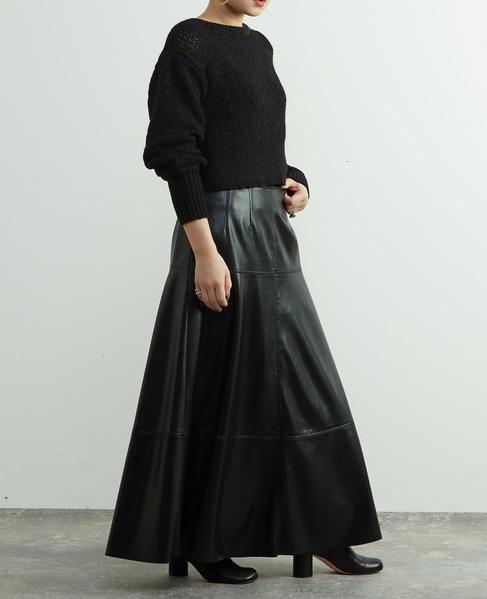 リボンヤーンプルオーバーニット 詳細画像 ブラック 10