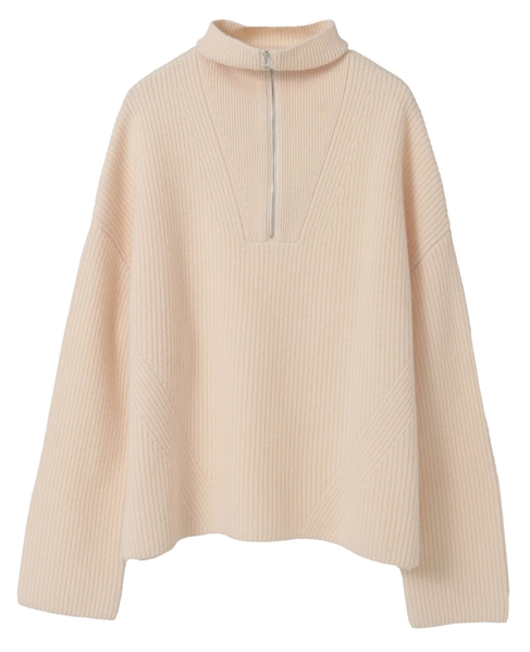 【A_/エース】ウールジッププルオーバー 詳細画像 オフホワイト 3