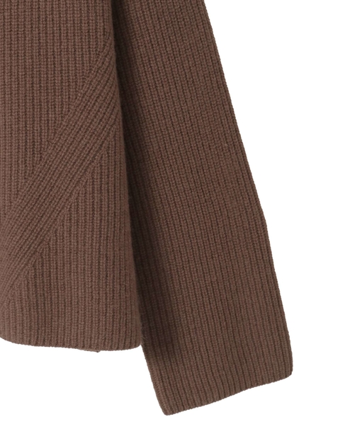 【A_/エース】ウールジッププルオーバー 詳細画像 ブラウン 6