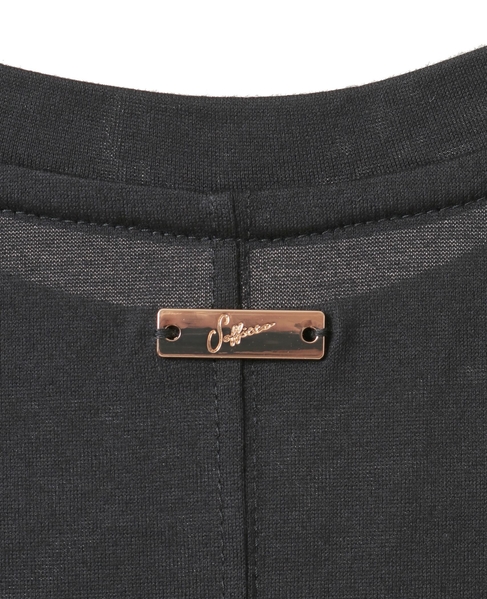 ノースリーブ深スリットカットソーワンピース 詳細画像 ブラック 10