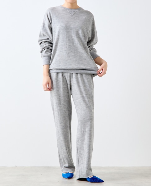 【A＿/エース】ウールスムースパンツ 詳細画像 グレー 3